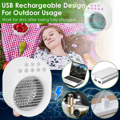 Skorter | 4-in-1 Portable Mini Desk Water Mist Cooling Air Conditioner