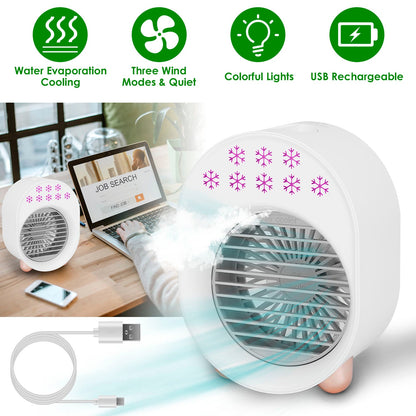 Skorter | 4-in-1 Portable Mini Desk Water Mist Cooling Air Conditioner
