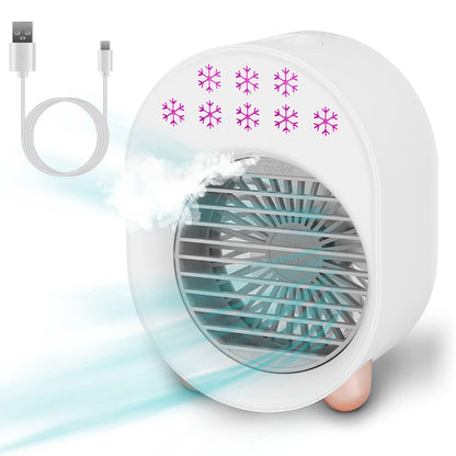Skorter | 4-in-1 Portable Mini Desk Water Mist Cooling Air Conditioner