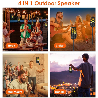 Skorter | 4-in-1 Wireless 5.3 IPX5 Waterproof Outdoor Speaker