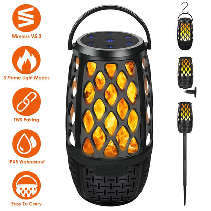 Skorter | 4-in-1 Wireless 5.3 IPX5 Waterproof Outdoor Speaker