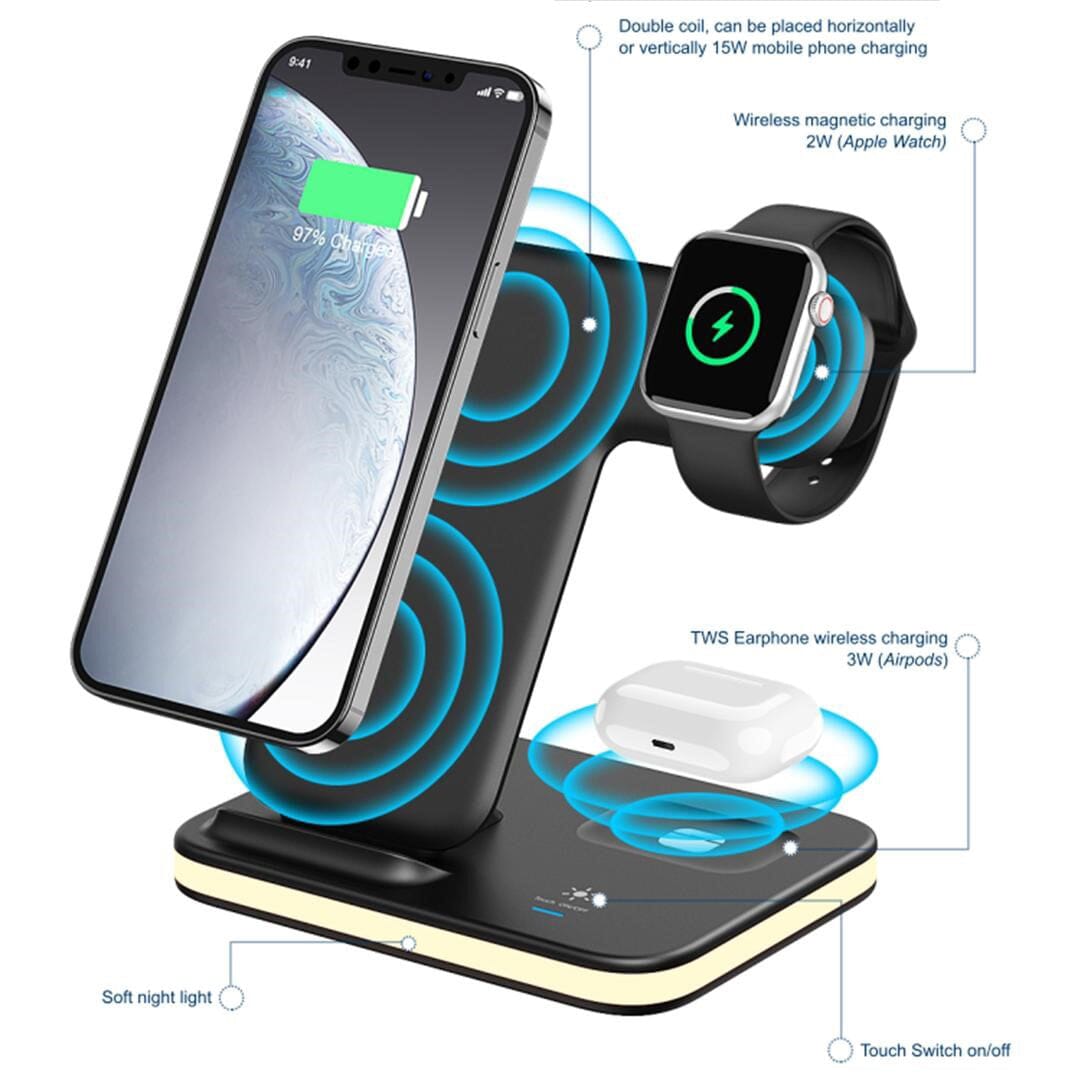 Skorter | 4-in-1 Wireless Charging Mat with Night Light