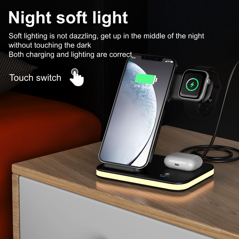 Skorter | 4-in-1 Wireless Charging Mat with Night Light