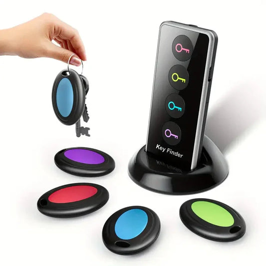 Skorter | 4-Key Finder with LED Flashlight: Find your keys, wallet, and remote control effortlessly
