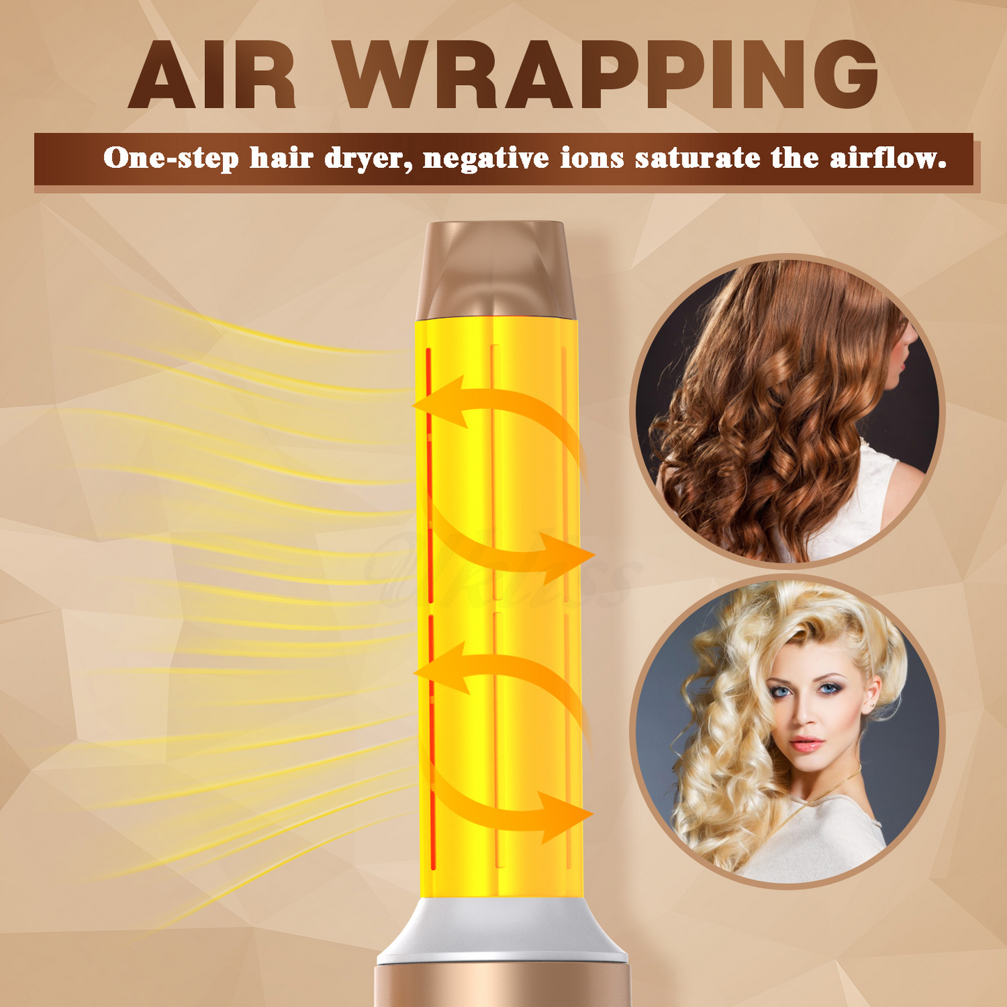 Skorter | 7-in-1 Airwrap Hair Styler | Multi-Functional Styling Tool for Curls, Waves & Straightening