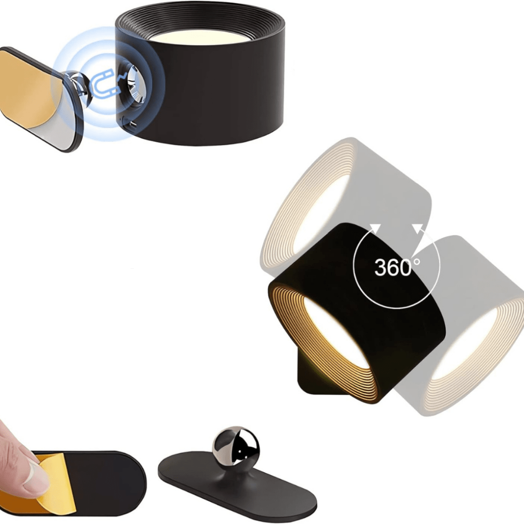 Skorter | FlexiLamp – Cordless rechargeable 360° wall lamp