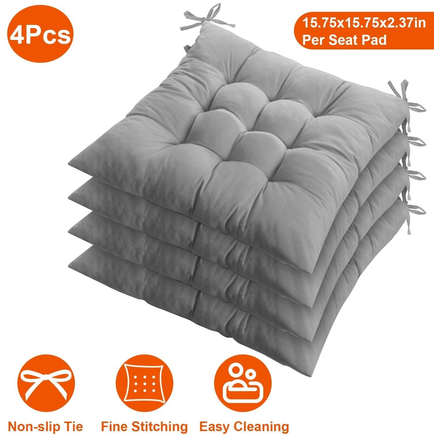 Skorter | 4-Pack: Chair cushion pads