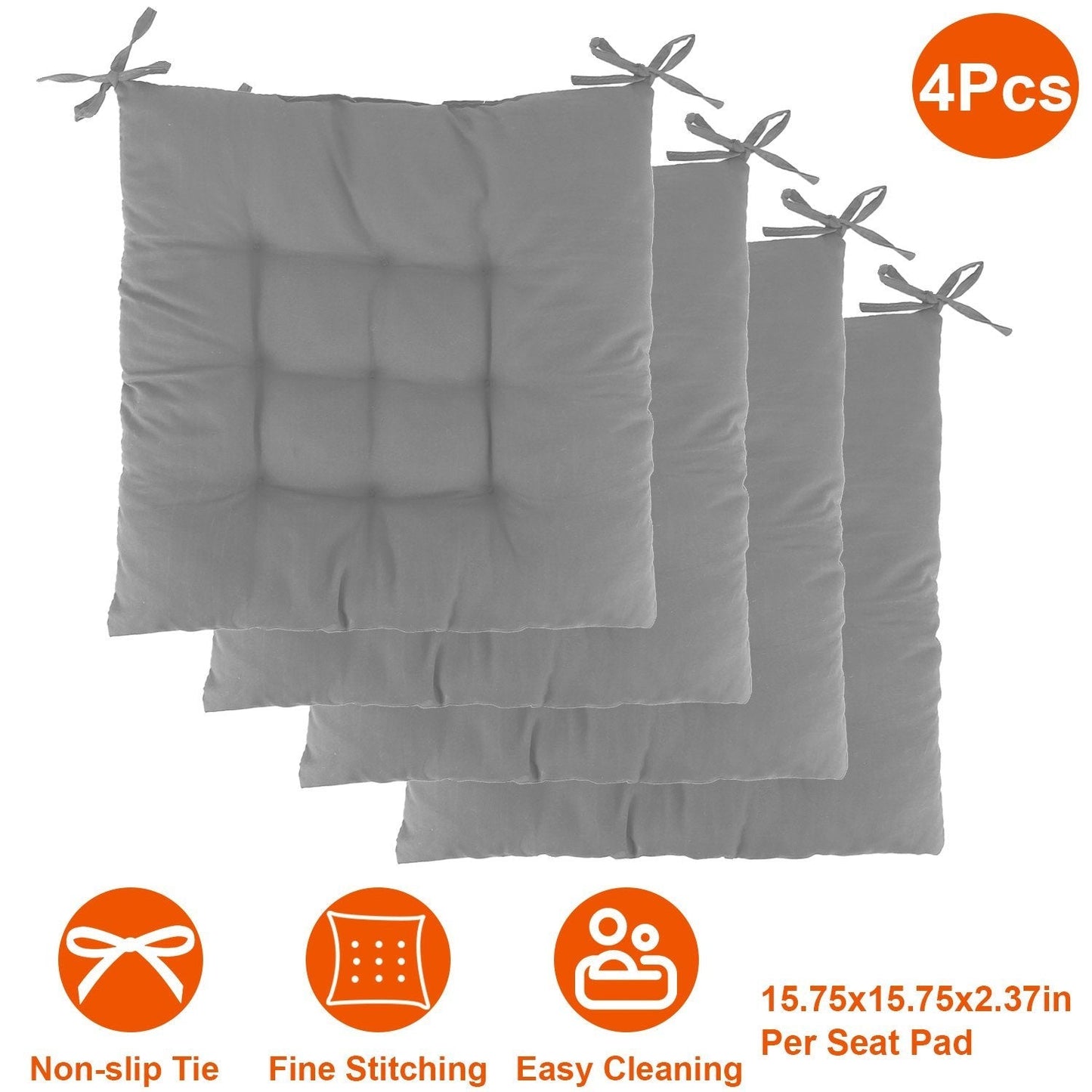 Skorter | 4-Pack: Chair cushion pads