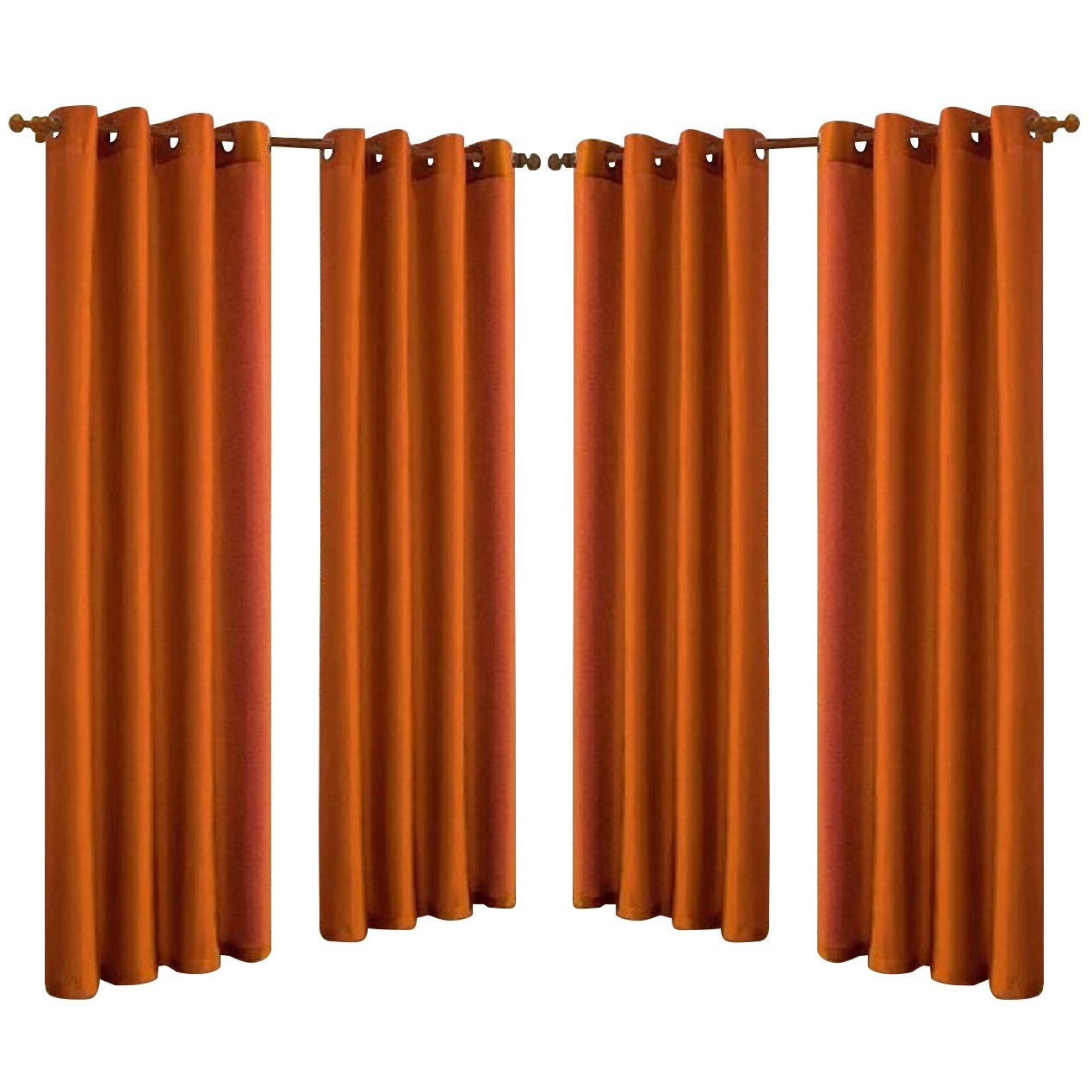 Skorter | 4-Pack: Faux-Silk Grommet Panels with Eyelets