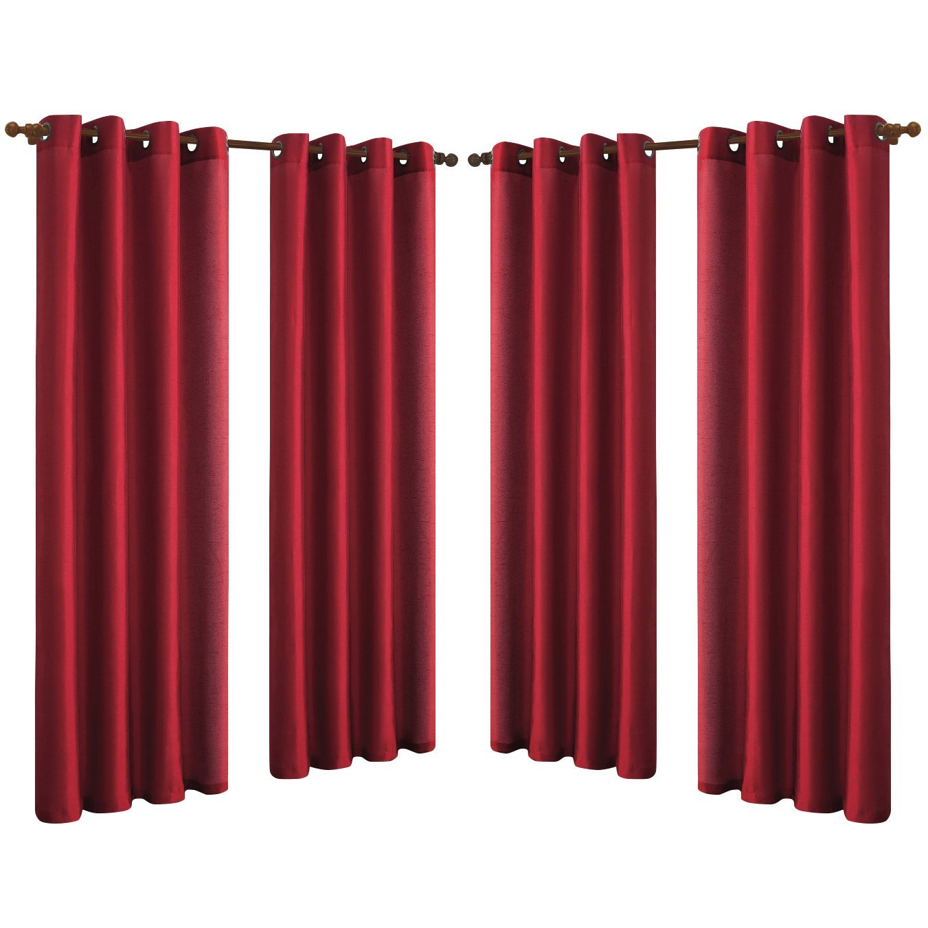 Skorter | 4-Pack: Faux-Silk Grommet Panels with Eyelets