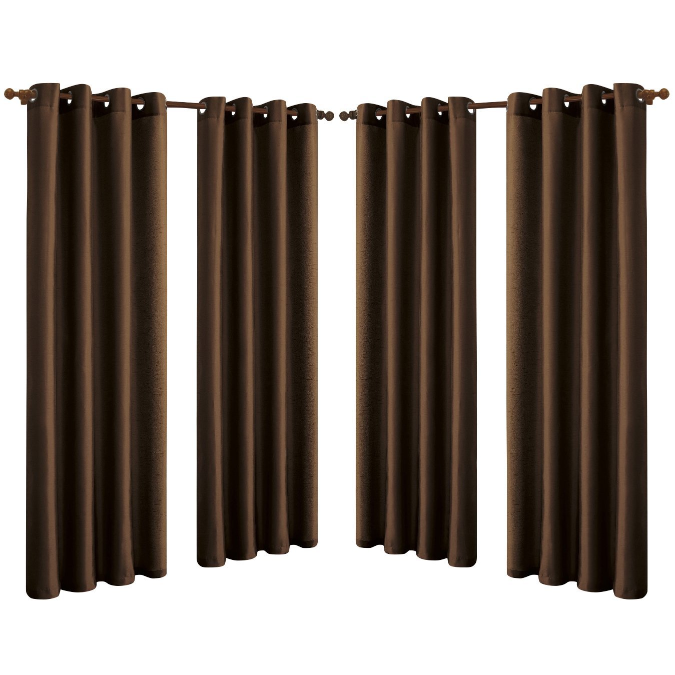Skorter | 4-Pack: Faux-Silk Grommet Panels with Eyelets