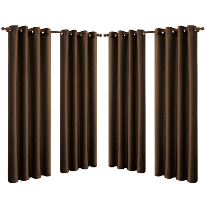 Skorter | 4-Pack: Faux-Silk Grommet Panels with Eyelets