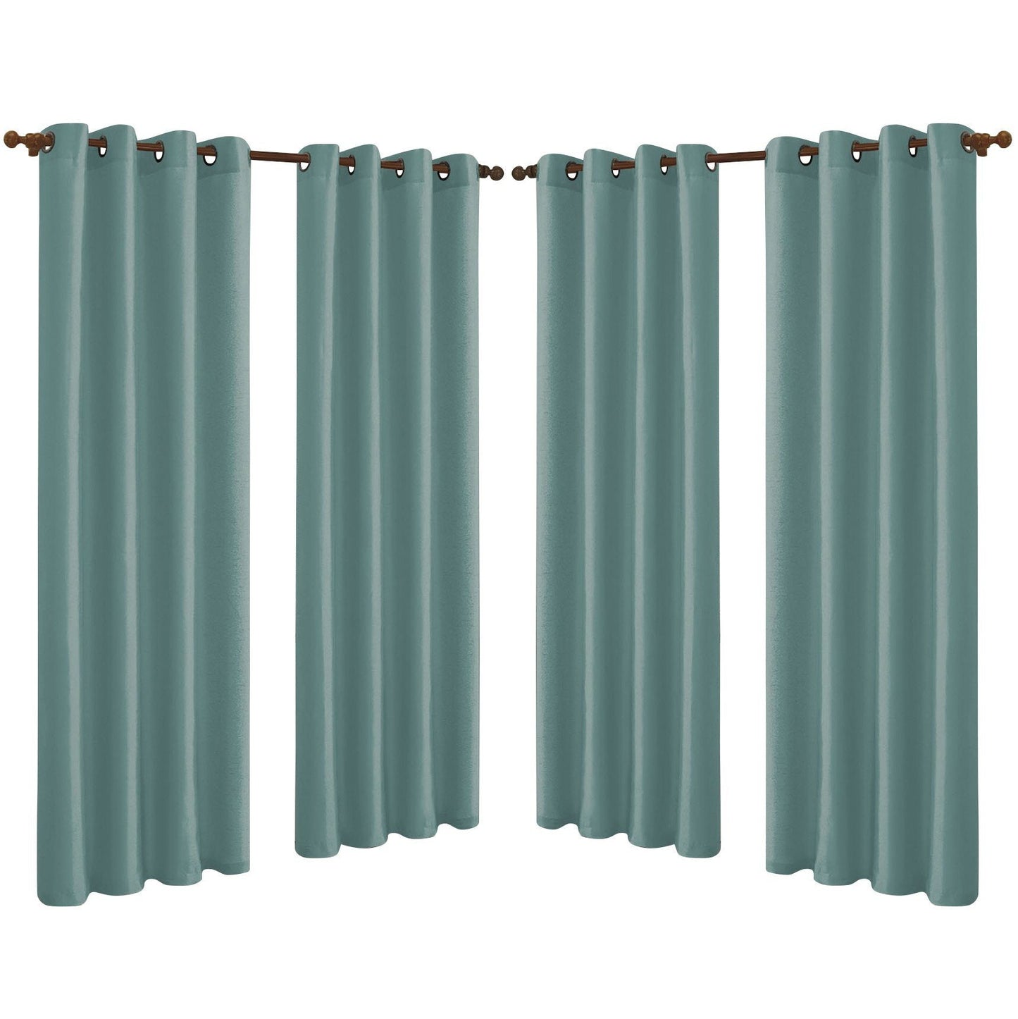 Skorter | 4-Pack: Faux-Silk Grommet Panels with Eyelets