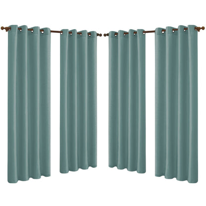 Skorter | 4-Pack: Faux-Silk Grommet Panels with Eyelets