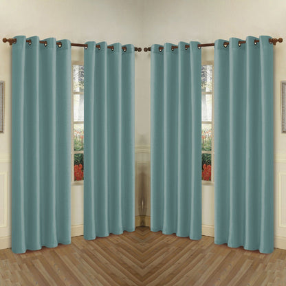 Skorter | 4-Pack: Faux-Silk Grommet Panels with Eyelets