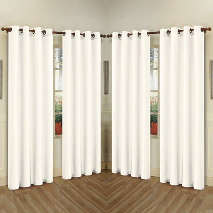 Skorter | 4-Pack: Faux-Silk Grommet Panels with Eyelets