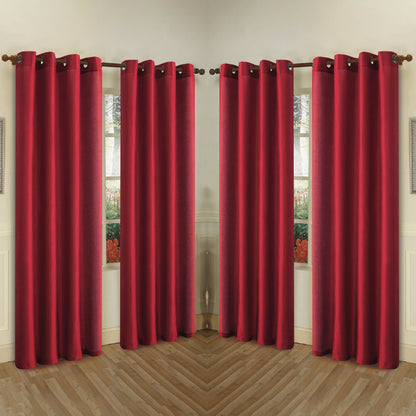 Skorter | 4-Pack: Faux-Silk Grommet Panels with Eyelets