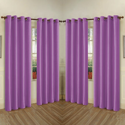 Skorter | 4-Pack: Faux-Silk Grommet Panels with Eyelets