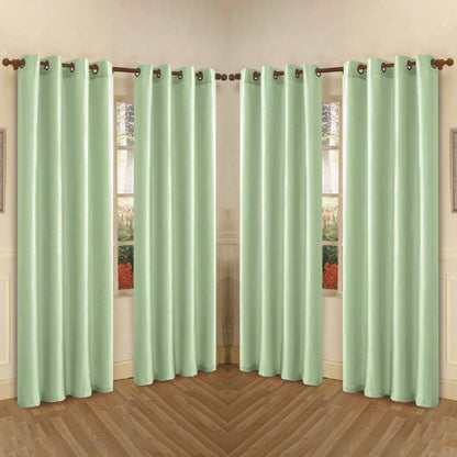 Skorter | 4-Pack: Faux-Silk Grommet Panels with Eyelets