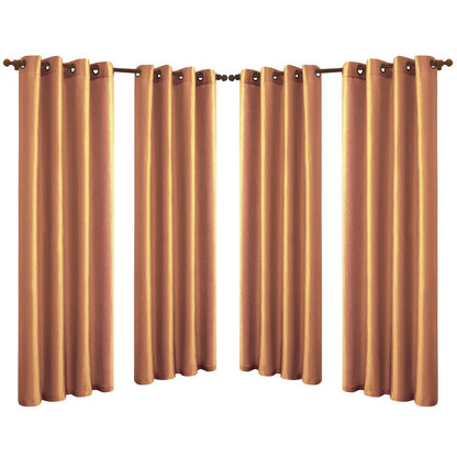 Skorter | 4-Pack: Faux-Silk Grommet Panels with Eyelets