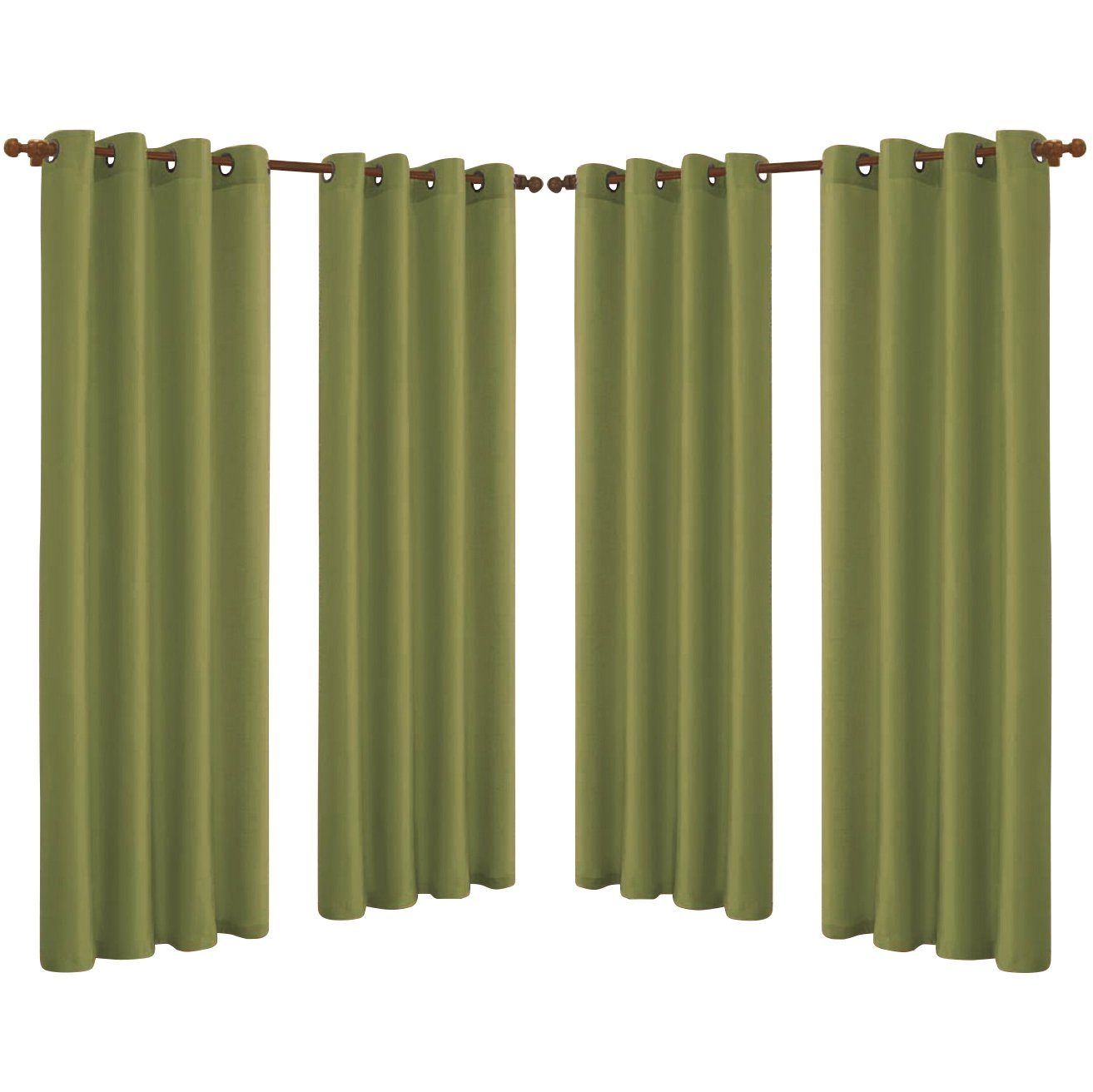 Skorter | 4-Pack: Faux-Silk Grommet Panels with Eyelets
