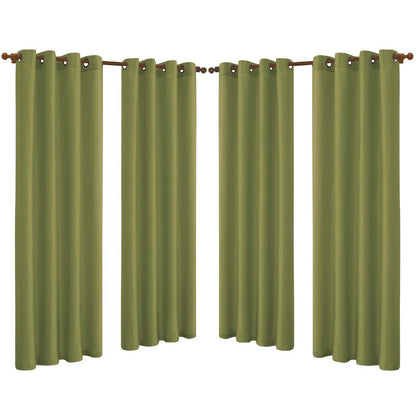 Skorter | 4-Pack: Faux-Silk Grommet Panels with Eyelets