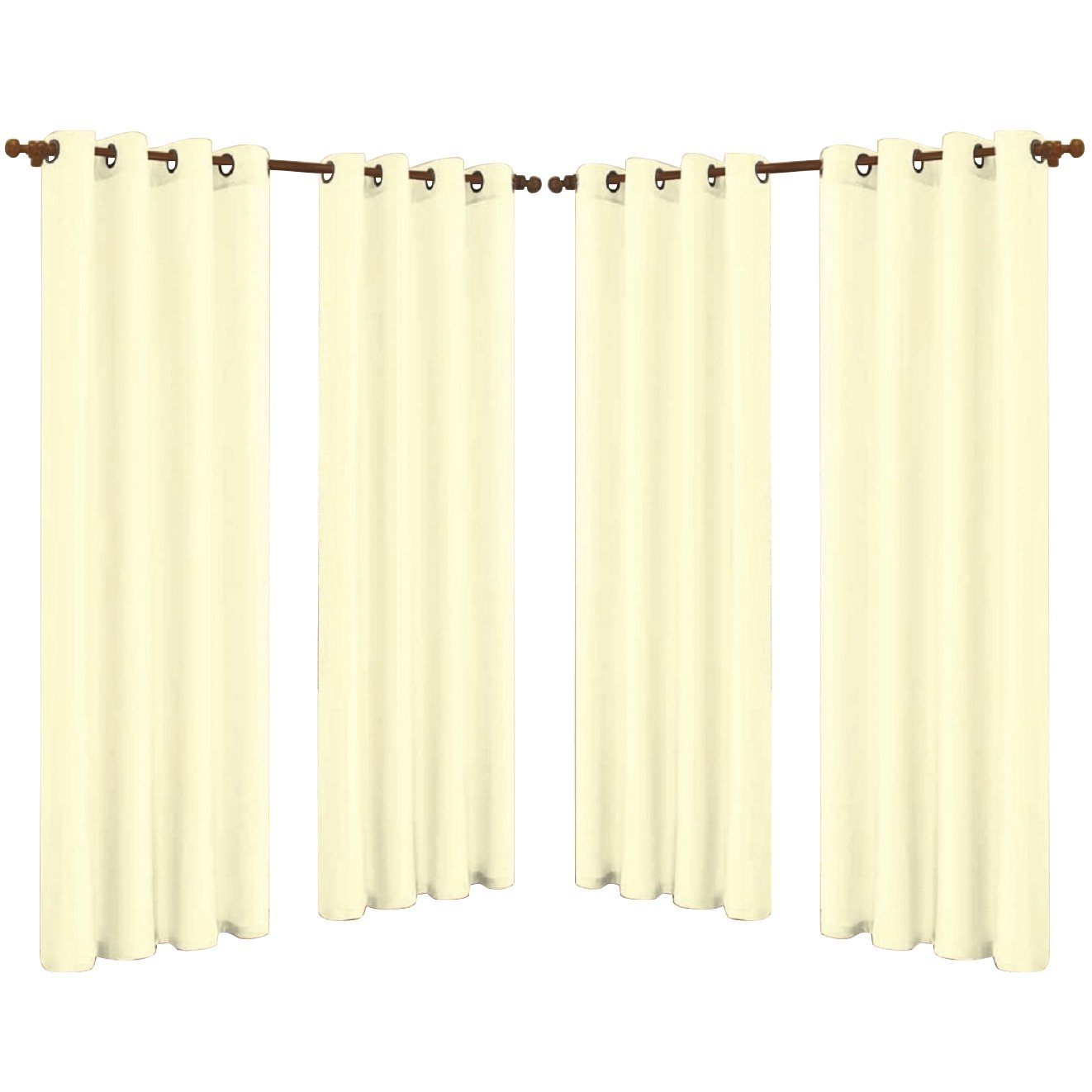 Skorter | 4-Pack: Faux-Silk Grommet Panels with Eyelets