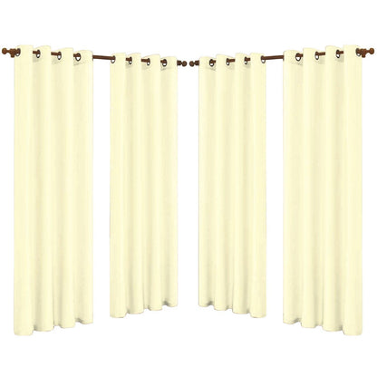 Skorter | 4-Pack: Faux-Silk Grommet Panels with Eyelets