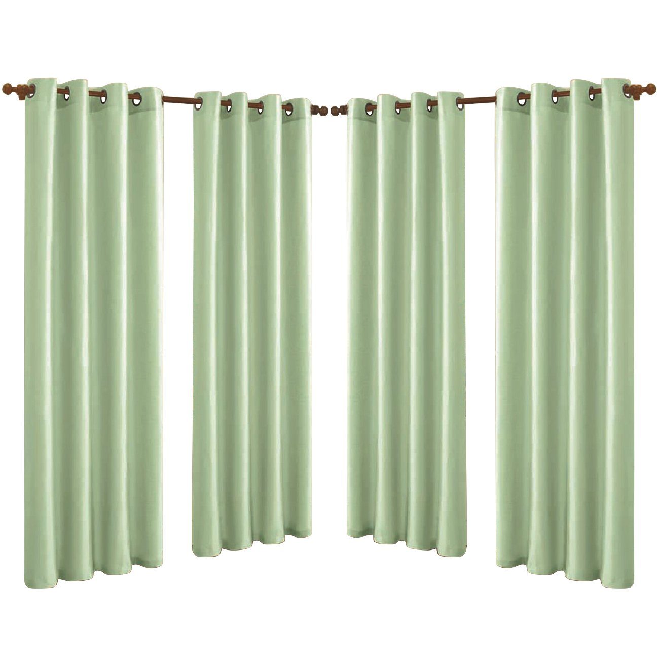 Skorter | 4-Pack: Faux-Silk Grommet Panels with Eyelets