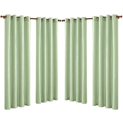 Skorter | 4-Pack: Faux-Silk Grommet Panels with Eyelets