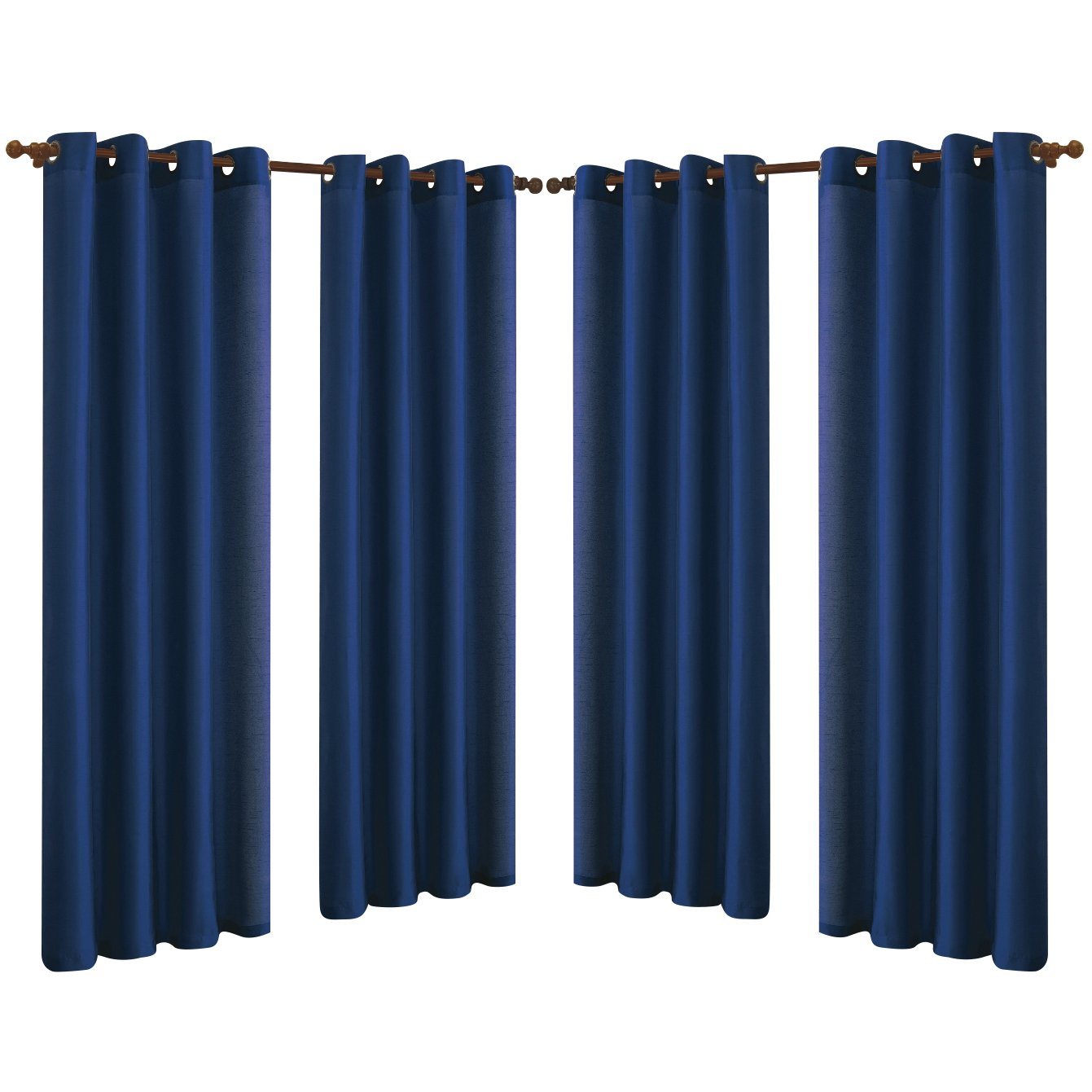 Skorter | 4-Pack: Faux-Silk Grommet Panels with Eyelets