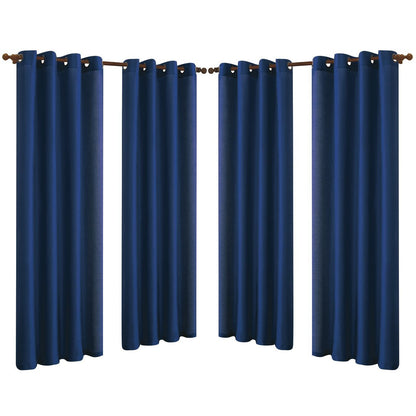 Skorter | 4-Pack: Faux-Silk Grommet Panels with Eyelets