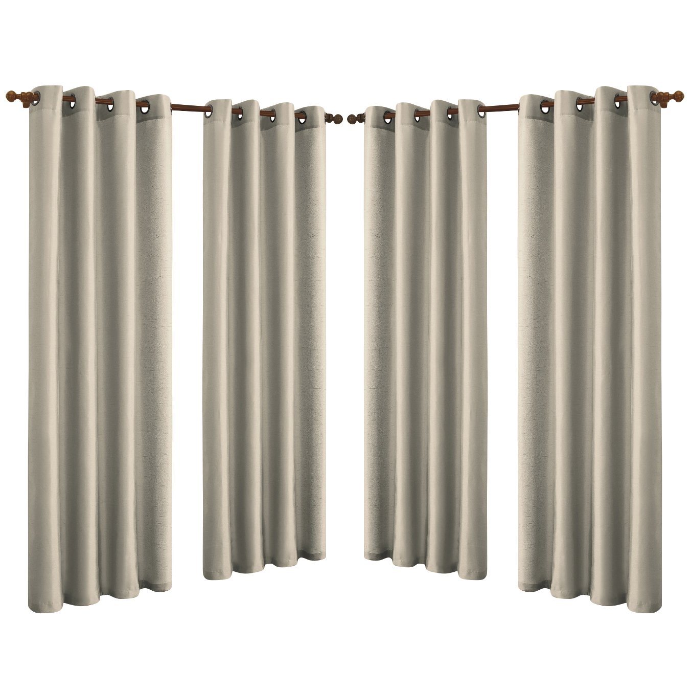 Skorter | 4-Pack: Faux-Silk Grommet Panels with Eyelets