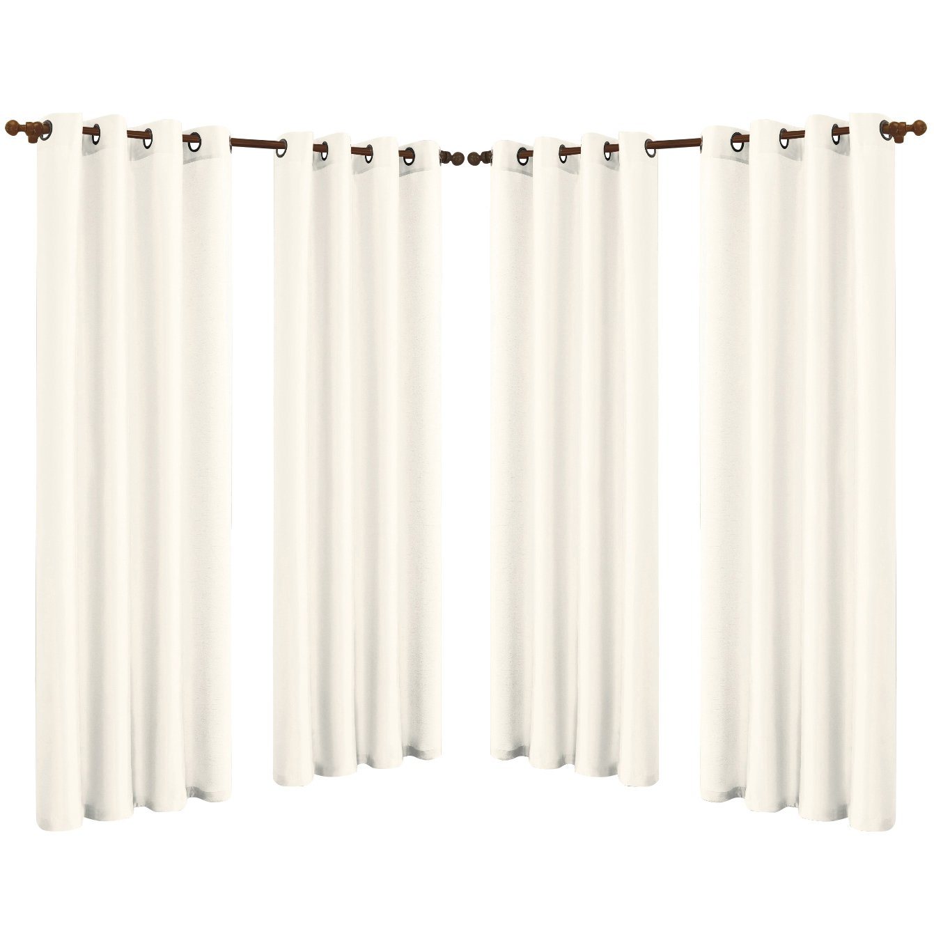 Skorter | 4-Pack: Faux-Silk Grommet Panels with Eyelets