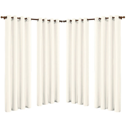 Skorter | 4-Pack: Faux-Silk Grommet Panels with Eyelets