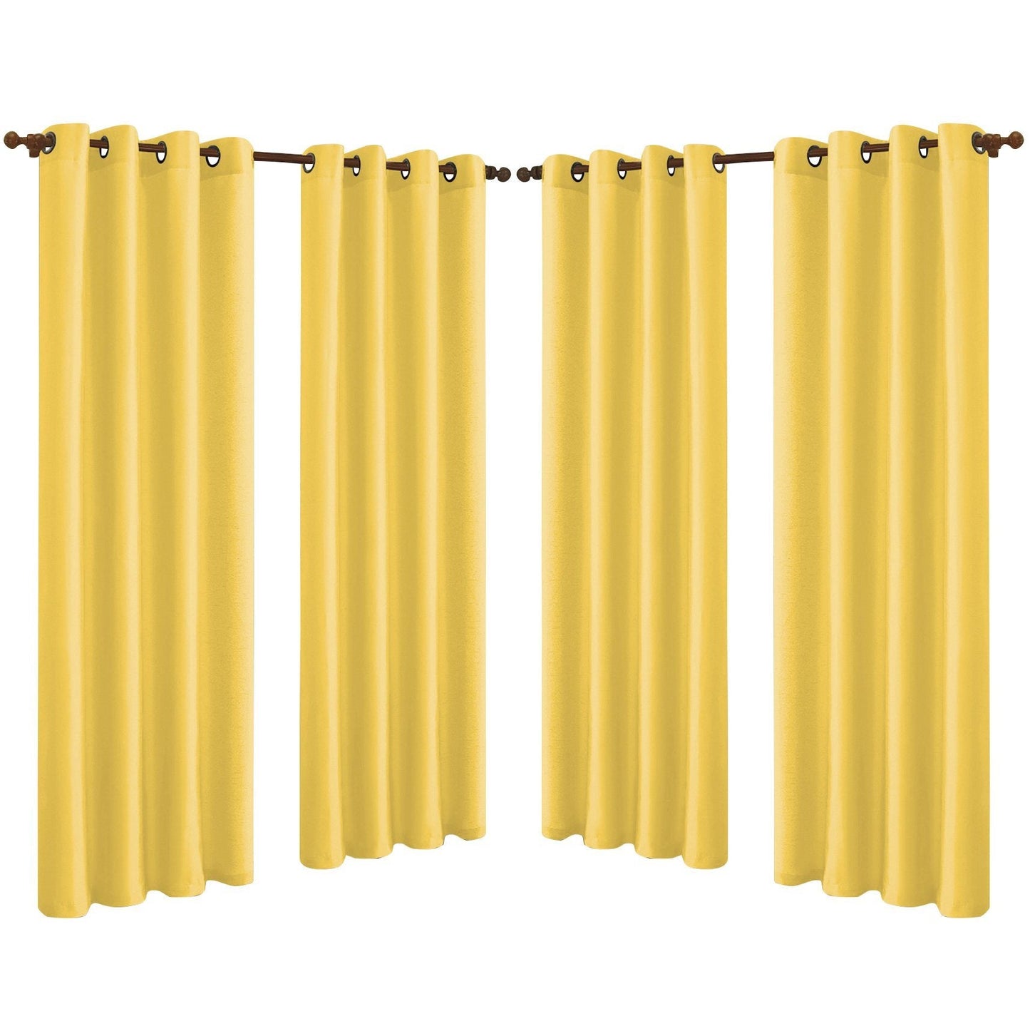 Skorter | 4-Pack: Faux-Silk Grommet Panels with Eyelets