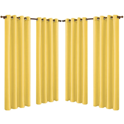 Skorter | 4-Pack: Faux-Silk Grommet Panels with Eyelets
