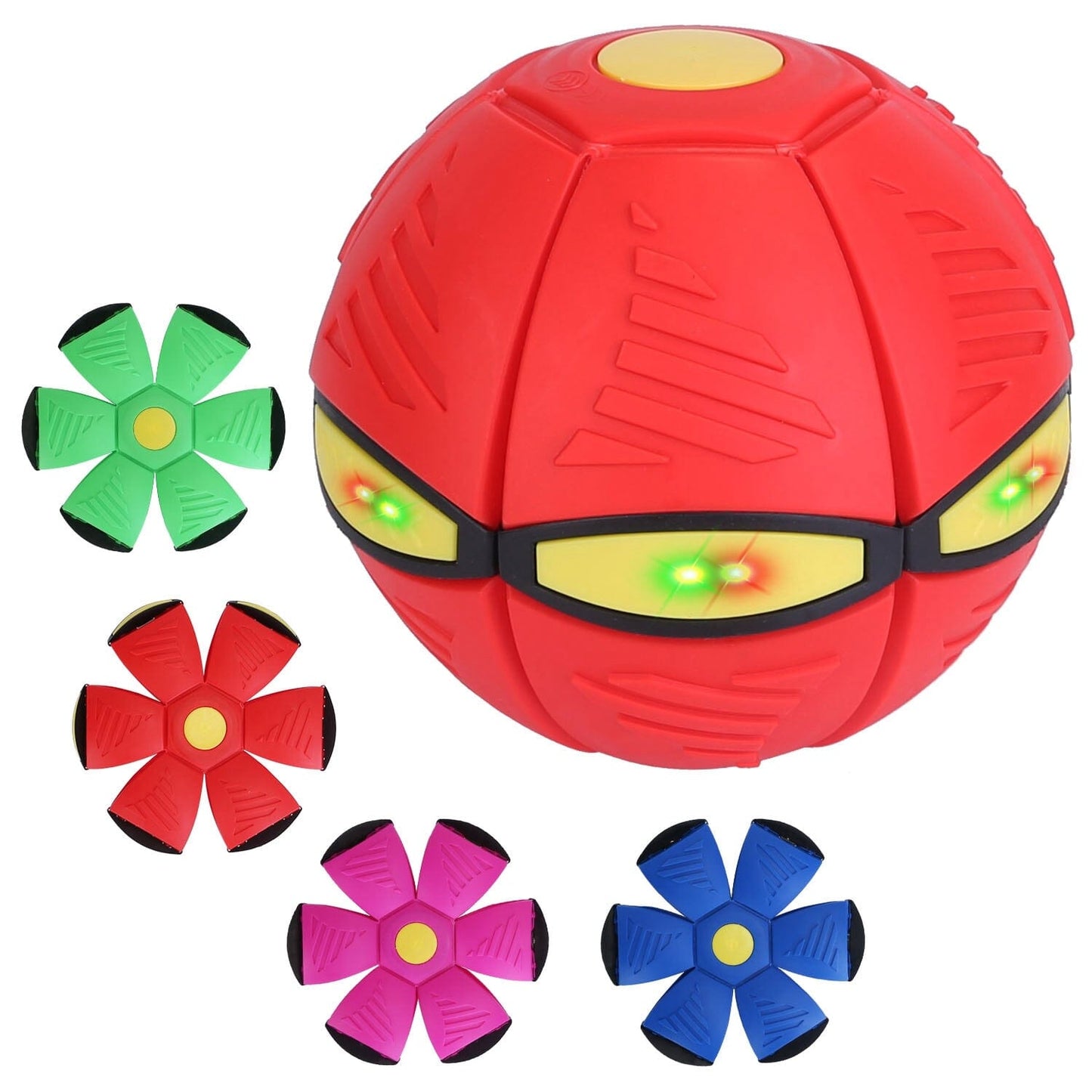 Skorter | 4-pack: Flying saucer ball with LED lights