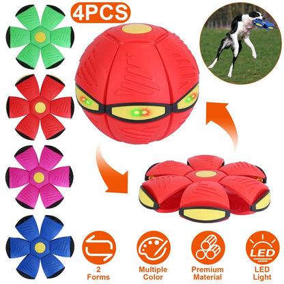 Skorter | 4-pack: Flying saucer ball with LED lights