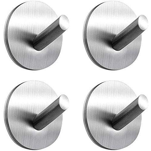 Skorter | 4-Pack: Heavy Duty Durable 304 Stainless Steel Wall Hooks