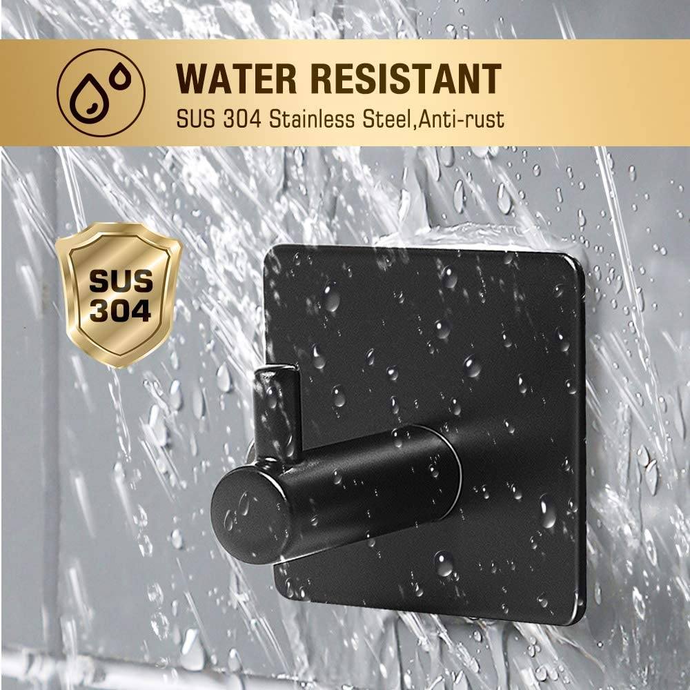 Skorter | 4-Pack: Heavy Duty Durable 304 Stainless Steel Wall Hooks