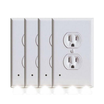 Skorter | 4-Pack: LED Night Light Plug Cover - Assorted Styles