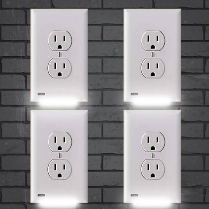 Skorter | 4-Pack: LED Night Light Plug Cover - Assorted Styles