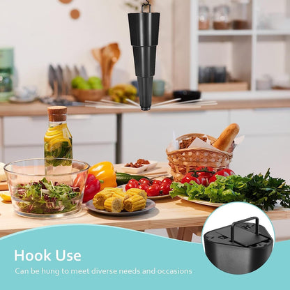 Skorter | 4-Pack: Portable Table Air Fan Fly Spinner with Holographic Blades