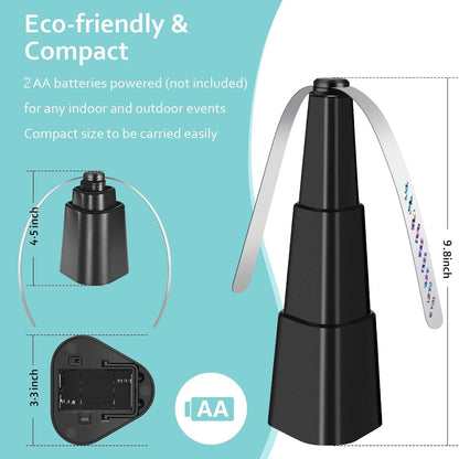 Skorter | 4-Pack: Portable Table Air Fan Fly Spinner with Holographic Blades