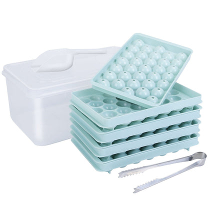 Skorter | 4-Pack: Small Ice Cube Maker Mold with Lid Box