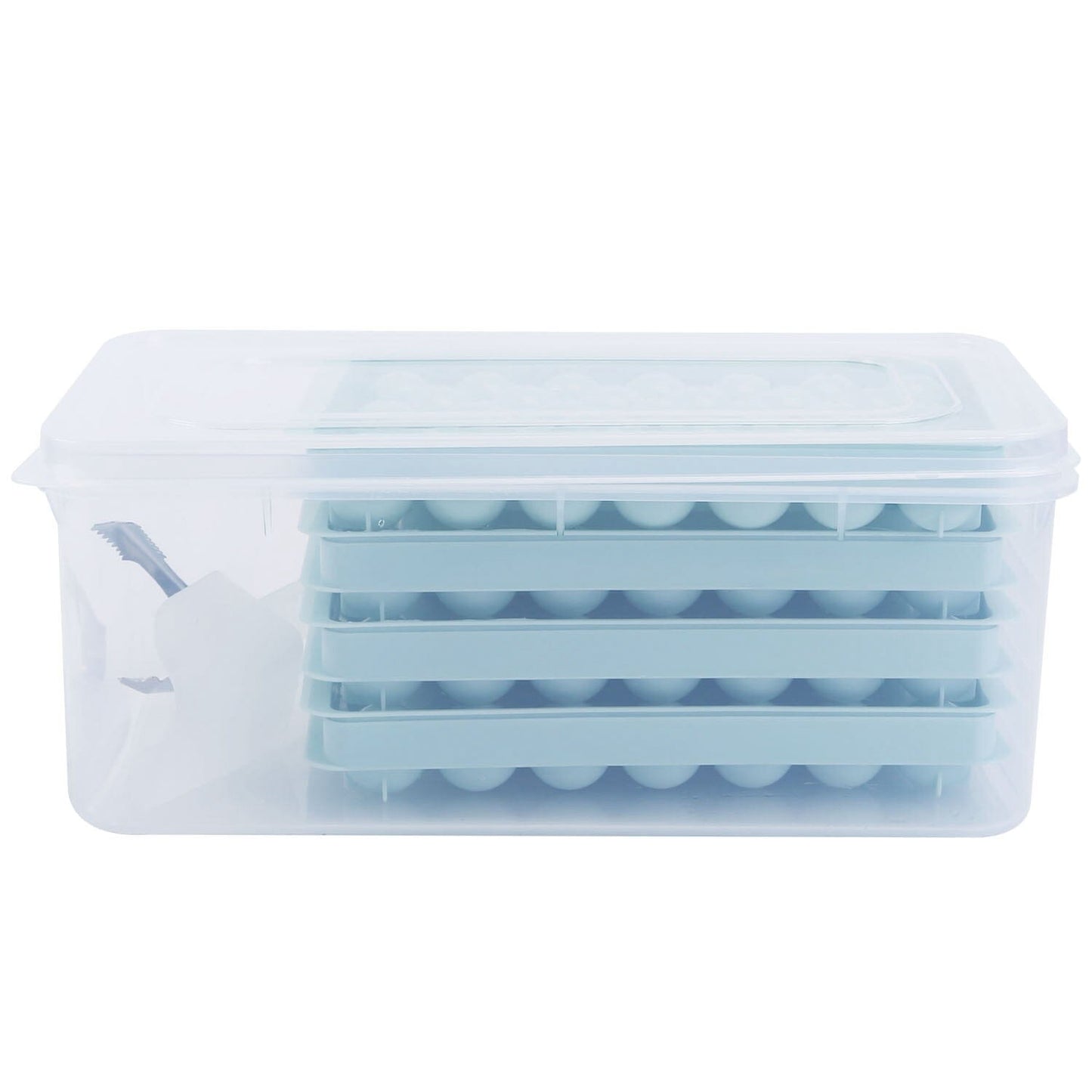 Skorter | 4-Pack: Small Ice Cube Maker Mold with Lid Box