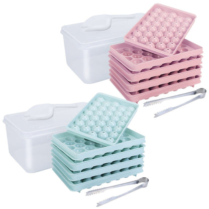 Skorter | 4-Pack: Small Ice Cube Maker Mold with Lid Box