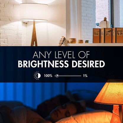 Skorter | 4-Pack: Smart WiFi LED Bulb with white and color-changing bulb