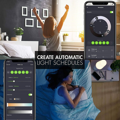 Skorter | 4-Pack: Smart WiFi LED Bulb with white and color-changing bulb